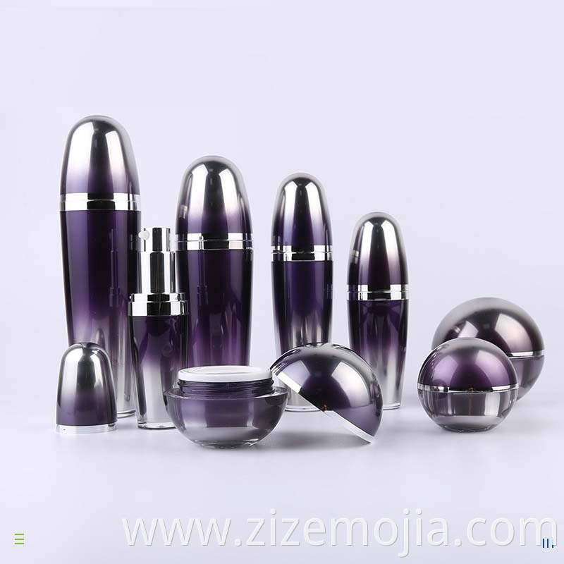 High fashion cosmetic package 30ml 50ml 80ml acrylic bottle display